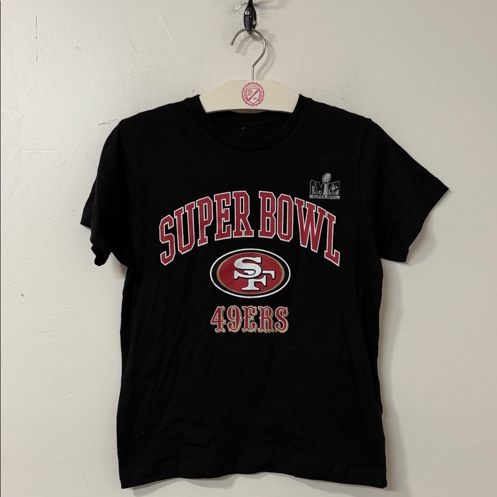 NFL Kids Black Super Bowl 49ers Tee